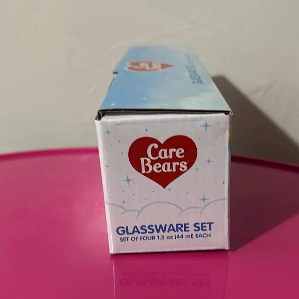 Care Bears Shot-glasses Set of 4 Mini Glasses